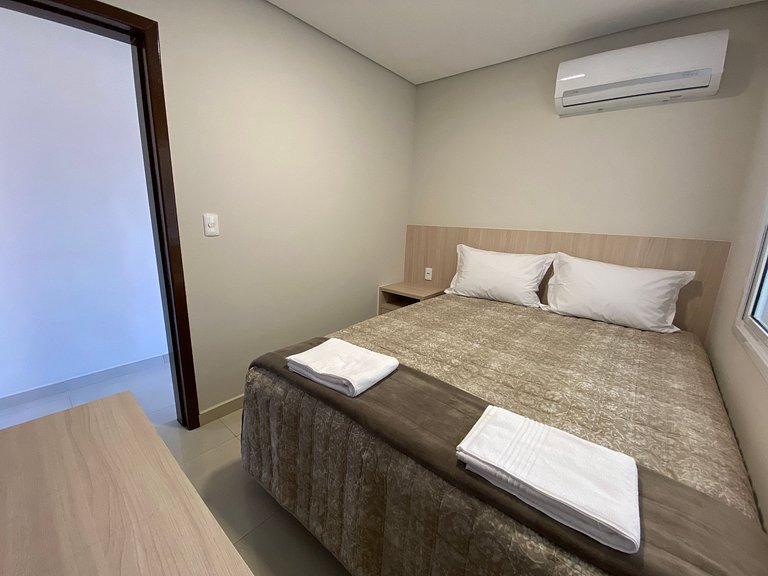 Estúdio Duplo Casal com Sacada